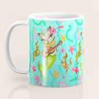 Mermaid Cat with Ukulele Coffee Mug Gallery Image 3