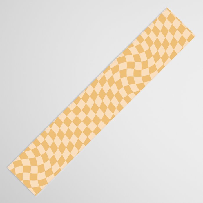Check III - Mustard Twist â Checkerboard Print Table Runner Gallery Image 3