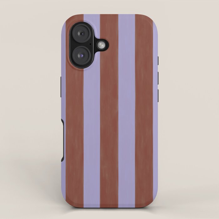 wide stripe in cacao iPhone Case Gallery Image 1