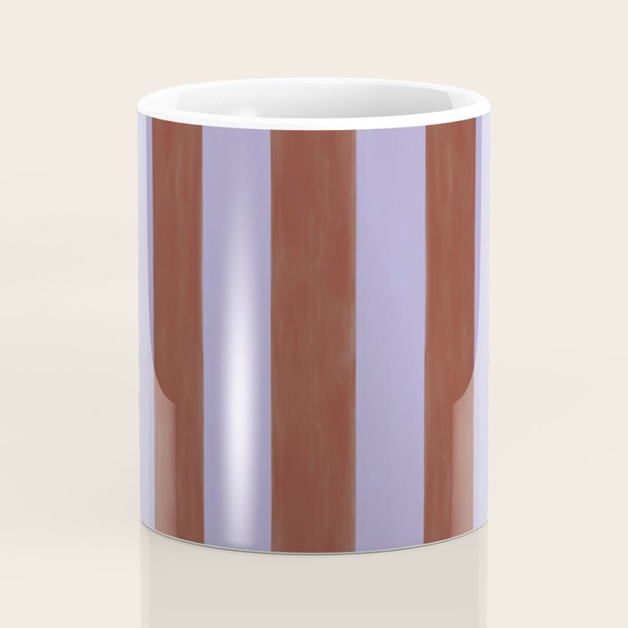wide stripe in cacao Coffee Mug Gallery Image 4
