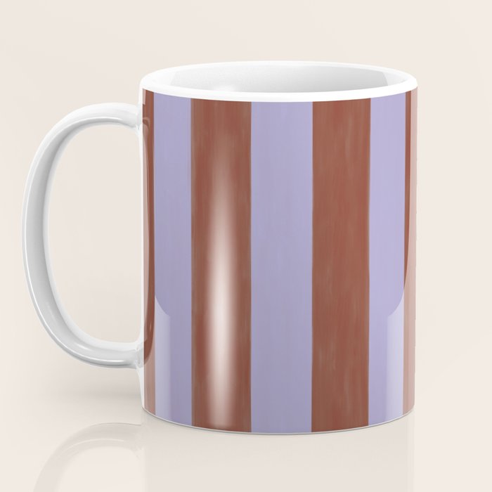wide stripe in cacao Coffee Mug Gallery Image 3