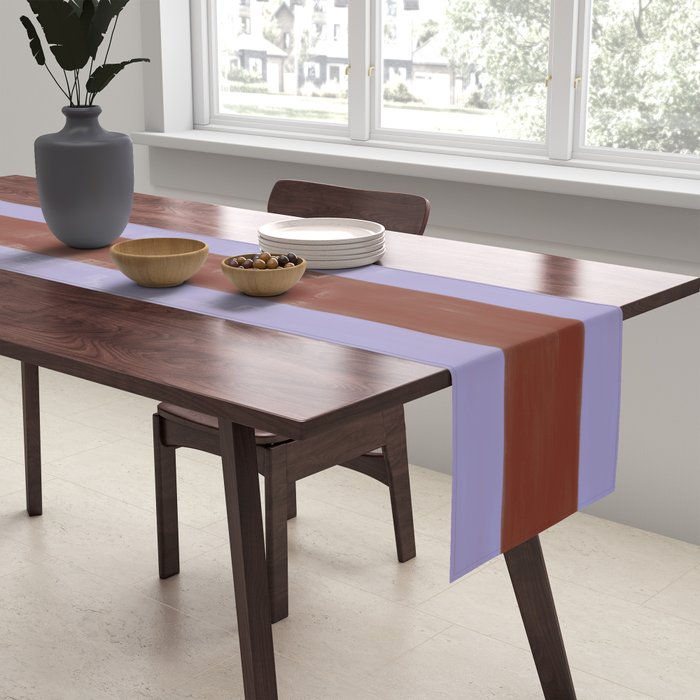 wide stripe in cacao Table Runner Gallery Image 2