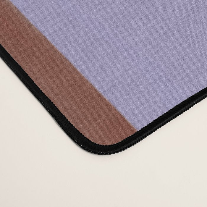 wide stripe in cacao Desk Mat Gallery Image 4