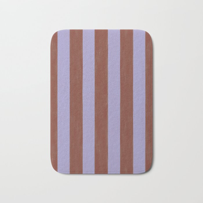 wide stripe in cacao Bath Mat Gallery Image 1