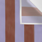 wide stripe in cacao Wall Tapestry Gallery Image 3