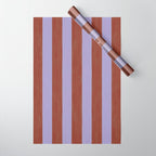 wide stripe in cacao Wrapping Paper Gallery Image 1