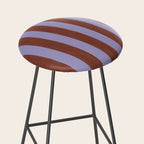 wide stripe in cacao Stool Gallery Image 2