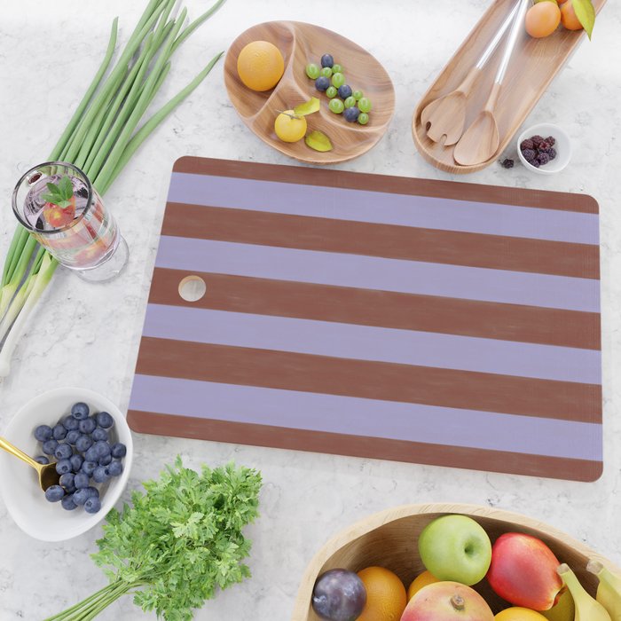 wide stripe in cacao Cutting Board Gallery Image 2