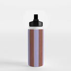 wide stripe in cacao Water Bottle Gallery Image 2