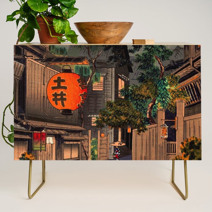 Evening At Ushigome By Tsuchiya Koitsu Credenza Gallery Image 1