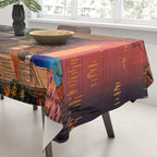 Evening At Ushigome By Tsuchiya Koitsu Tablecloth Gallery Image 3