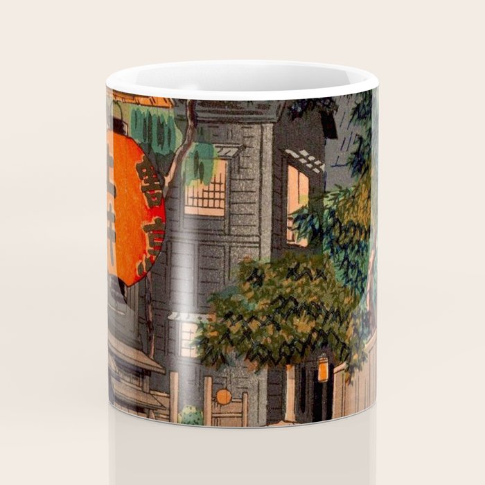 Evening At Ushigome By Tsuchiya Koitsu Coffee Mug Gallery Image 4