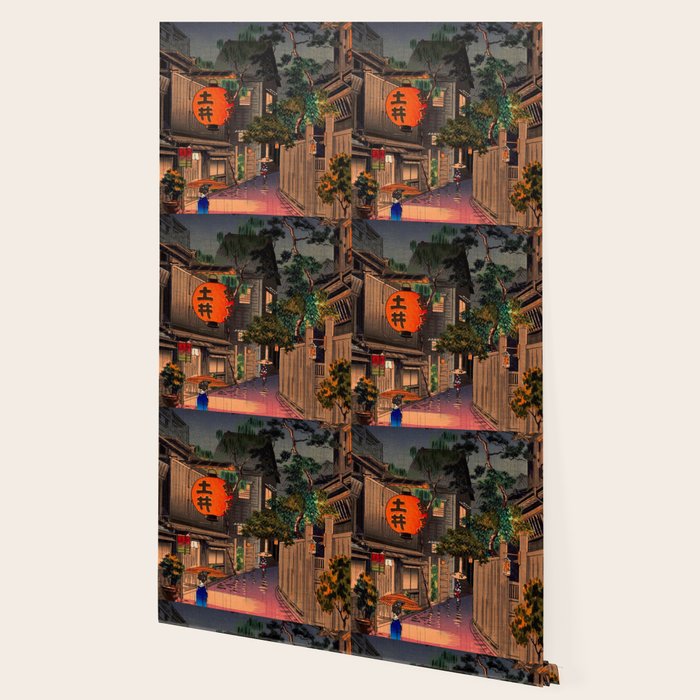 Evening At Ushigome By Tsuchiya Koitsu Wallpaper Gallery Image 2