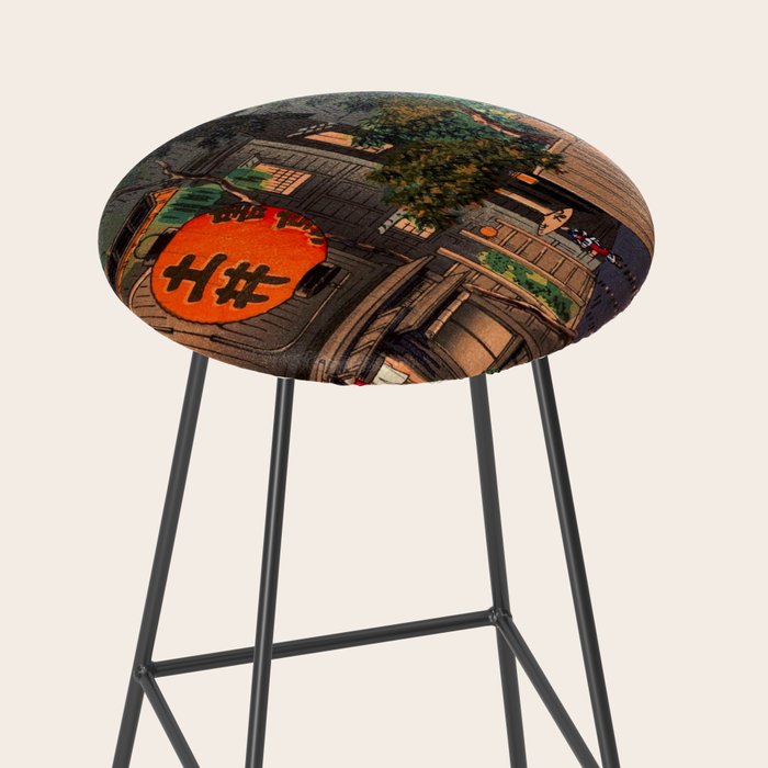 Evening At Ushigome By Tsuchiya Koitsu Stool Gallery Image 2