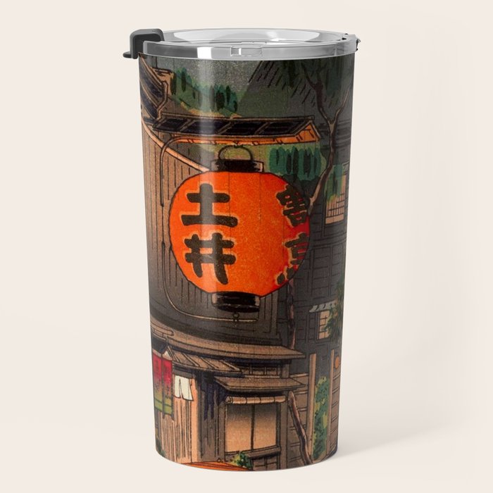 Evening At Ushigome By Tsuchiya Koitsu Travel Mug Gallery Image 3