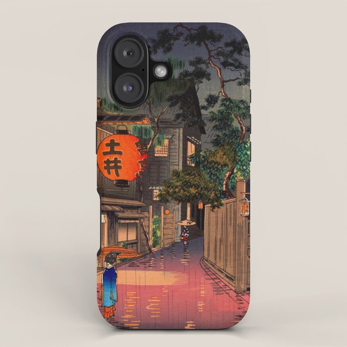Evening At Ushigome By Tsuchiya Koitsu iPhone Case Gallery Image 1