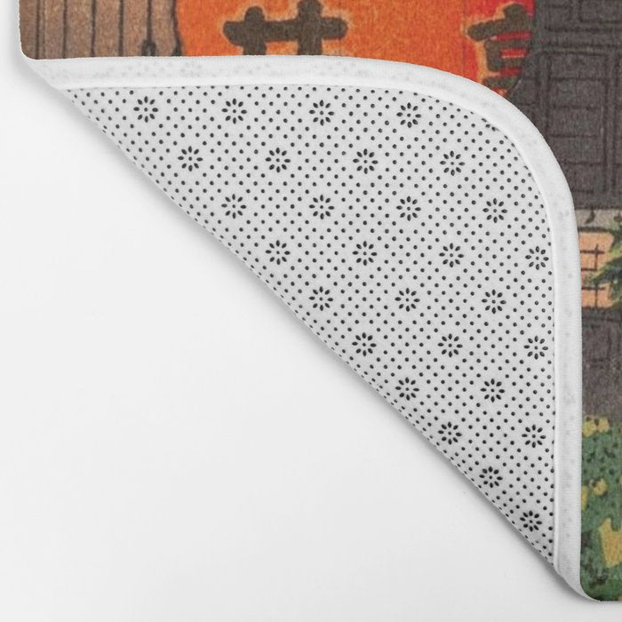 Evening At Ushigome By Tsuchiya Koitsu Bath Mat Gallery Image 2