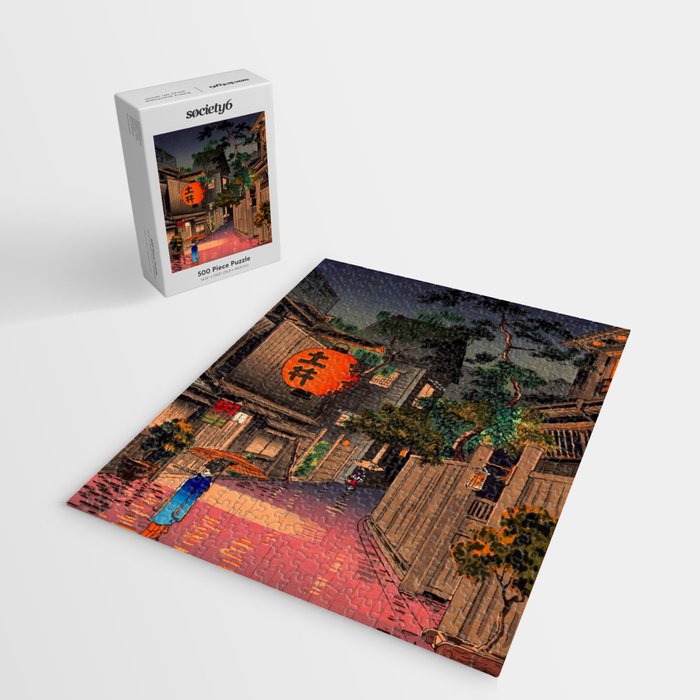 Evening At Ushigome By Tsuchiya Koitsu Jigsaw Puzzle Gallery Image 2