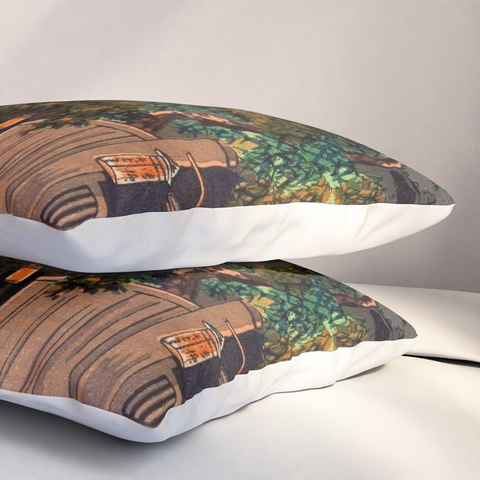 Evening At Ushigome By Tsuchiya Koitsu Pillow Sham Gallery Image 3