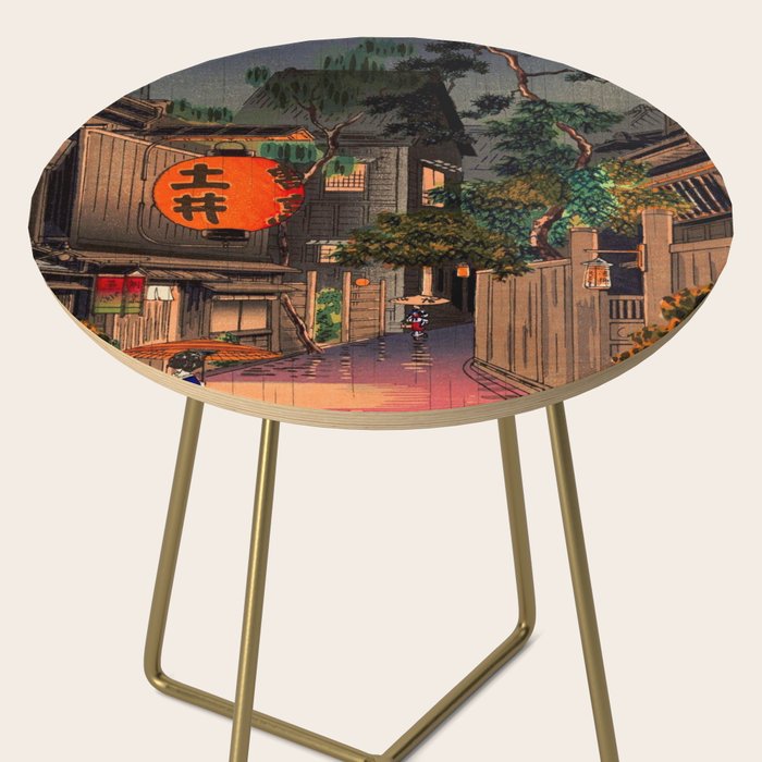 Evening At Ushigome By Tsuchiya Koitsu Side Table Gallery Image 2