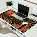 Evening At Ushigome By Tsuchiya Koitsu Desk Mat Gallery Image 2
