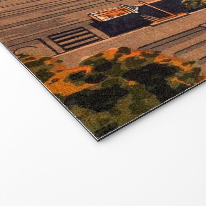 Evening At Ushigome By Tsuchiya Koitsu Welcome Mat Gallery Image 2