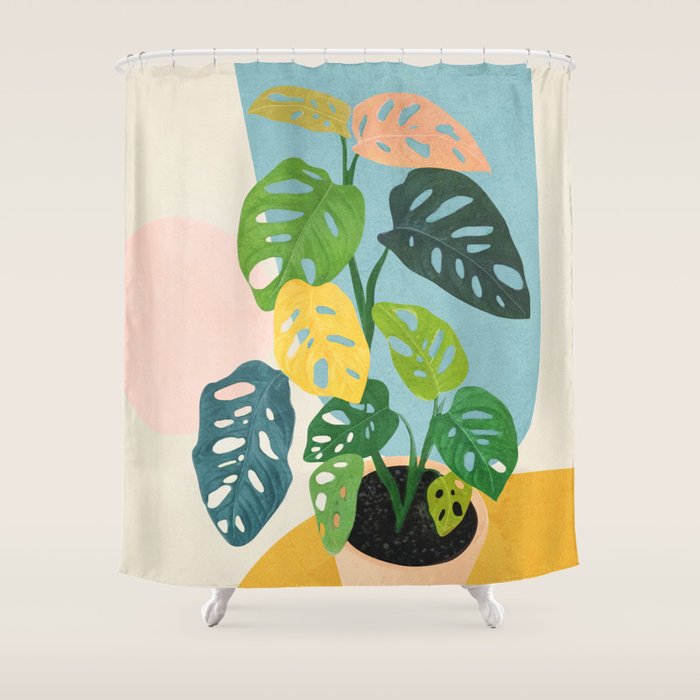 Colorful Branching Out 09 Shower Curtain Gallery Image 1
