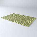 Mid-Century Modern Pattern No.29 Mini - Off-White and Green Rug Gallery Image 3