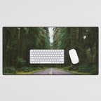 Pacific Northwest Rainforest Drive Desk Mat Gallery Image 1