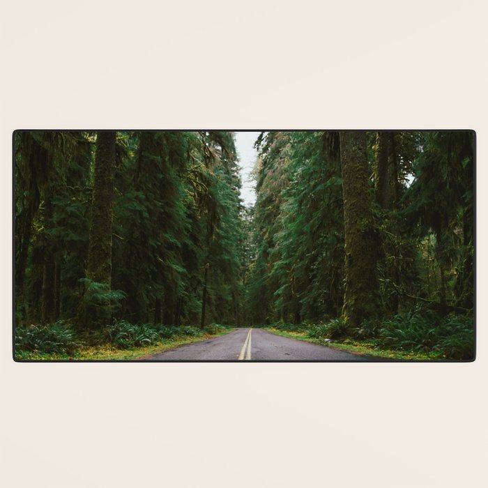 Pacific Northwest Rainforest Drive Desk Mat Gallery Image 3