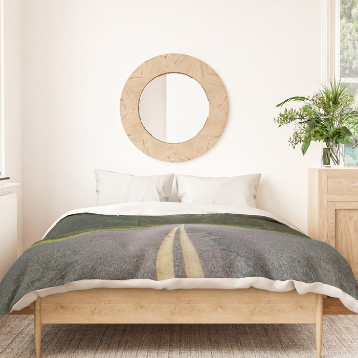 Pacific Northwest Rainforest Drive Duvet Cover Gallery Image 3