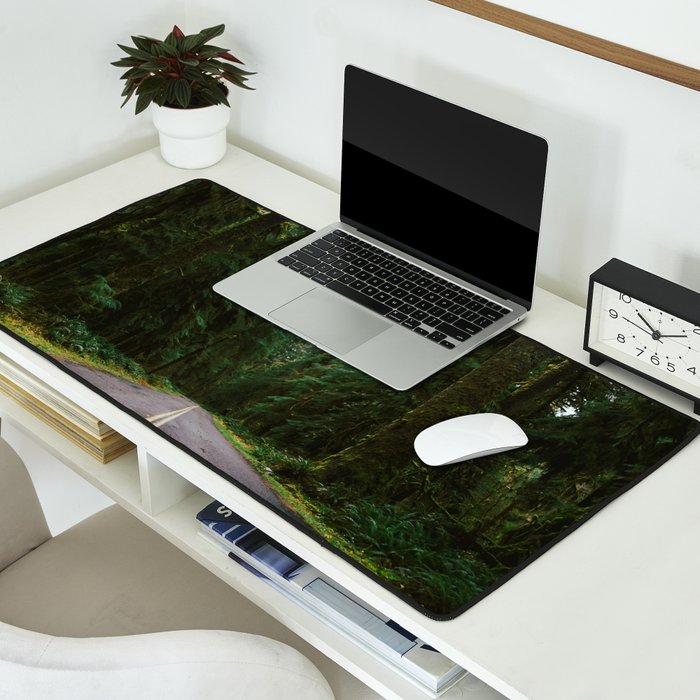 Pacific Northwest Rainforest Drive Desk Mat Gallery Image 2