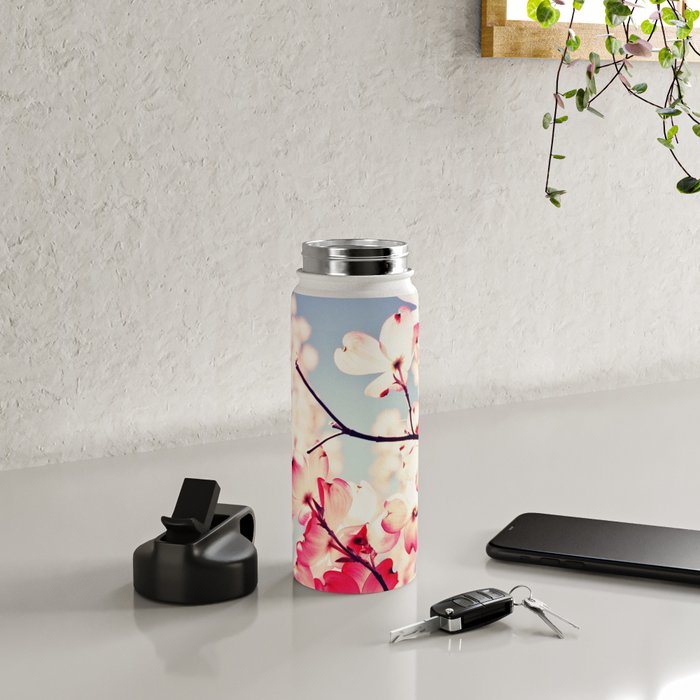 Dialogue With the Sky - Blue tones Water Bottle Gallery Image 4