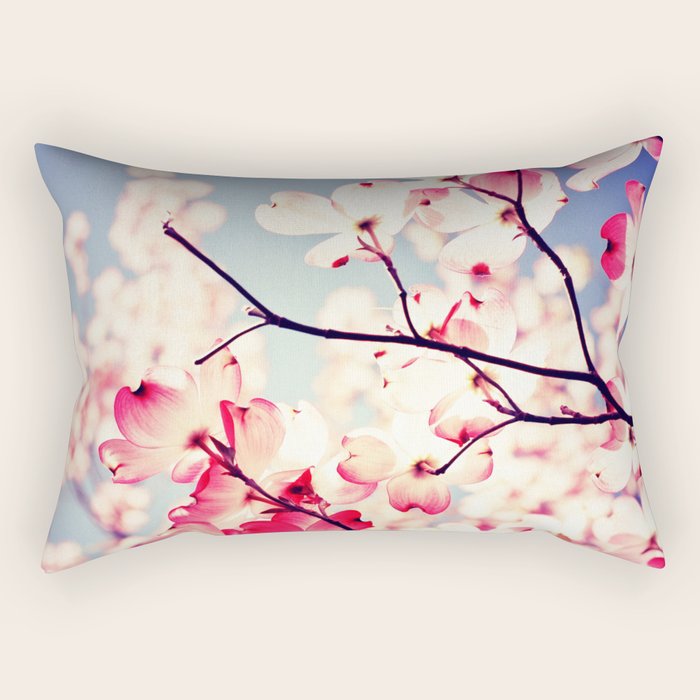 Dialogue With the Sky - Blue tones Rectangular Pillow Gallery Image 2