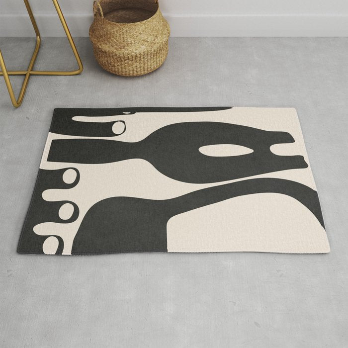 Abstract Art Minimal Vases Rug Gallery Image 1