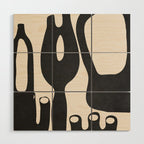 Abstract Art Minimal Vases Wood Wall Art Gallery Image 1
