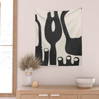 Abstract Art Minimal Vases Wall Tapestry Gallery Image 2