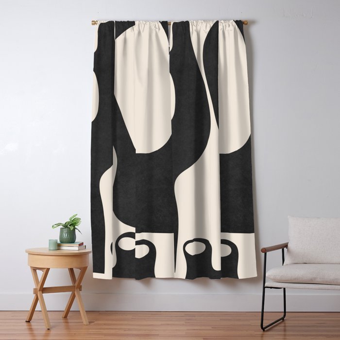 Abstract Art Minimal Vases Window Curtain Gallery Image 1