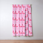 Geometric flamingo Window Curtain Gallery Image 3