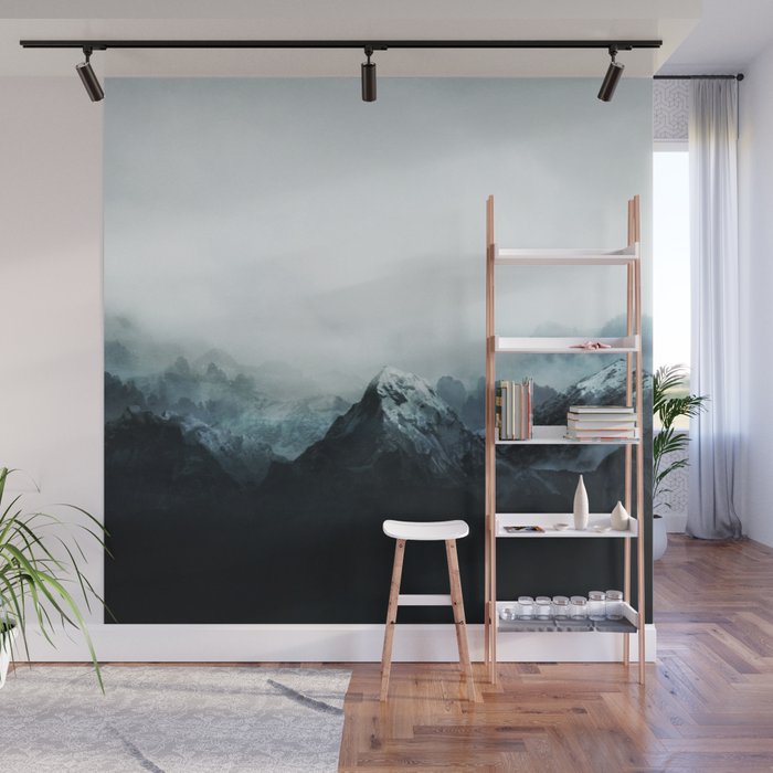 Mountain Peaks Wall Mural Gallery Image 1