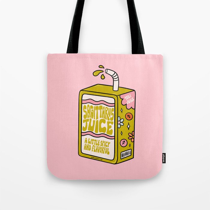 Sagittarius Juice Box Tote Bag Gallery Image 1