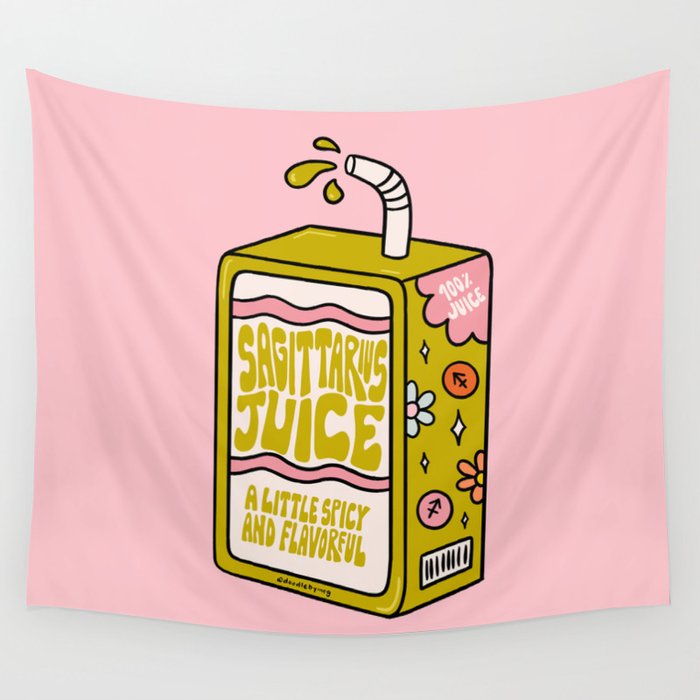 Sagittarius Juice Box Wall Tapestry Gallery Image 4