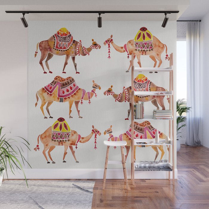 Camel Train Wall Mural Gallery Image 1
