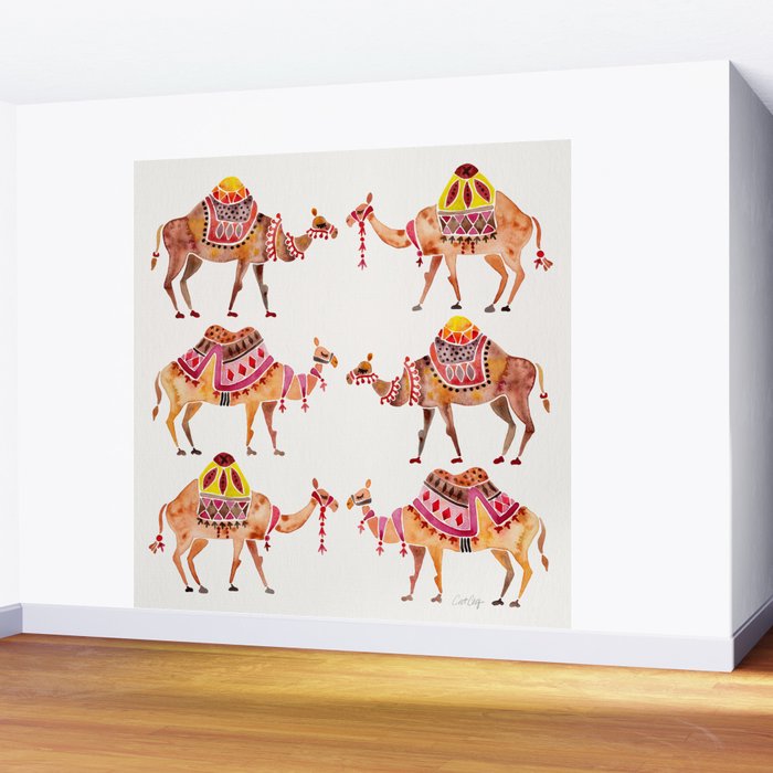 Camel Train Wall Mural Gallery Image 2