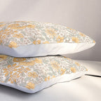 Posey - gold and sage Pillow Sham Gallery Image 3