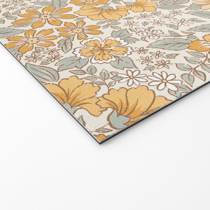 Posey - gold and sage Welcome Mat Gallery Image 2