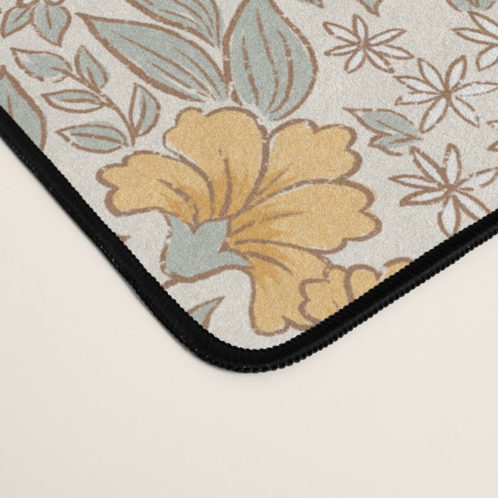Posey - gold and sage Desk Mat Gallery Image 4
