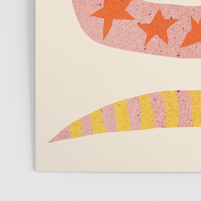Abstraction_LITTLE_KING_COBRA_SNAKE_CUTE_ADORABLE_POP_ART_0916A Poster Gallery Image 3