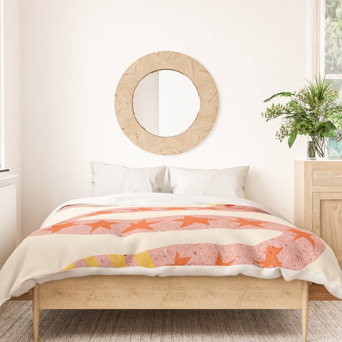 Abstraction_LITTLE_KING_COBRA_SNAKE_CUTE_ADORABLE_POP_ART_0916A Duvet Cover Gallery Image 3
