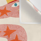 Abstraction_LITTLE_KING_COBRA_SNAKE_CUTE_ADORABLE_POP_ART_0916A Wall Tapestry Gallery Image 3